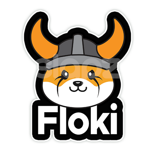 FLOKI - LOGO TEXT (Diecut)