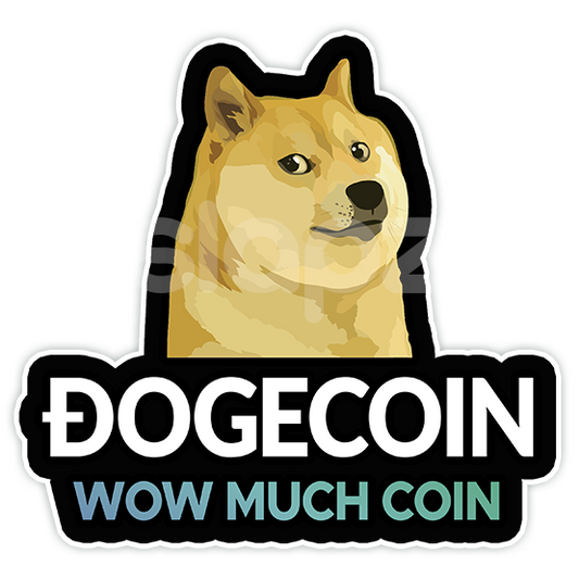 DOGE - LOGO TEXT QUOTE (Diecut)