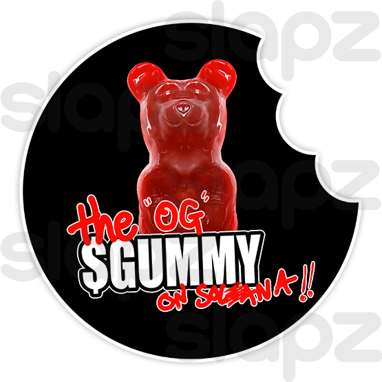 GUMMY STICKER #3 - LOGO TEXT (Circle)