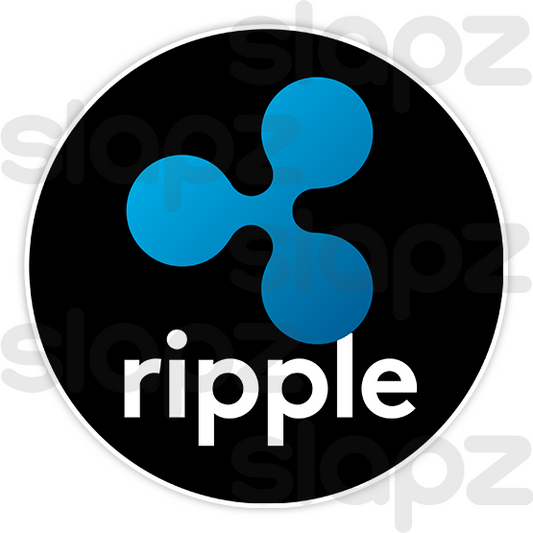 RIPPLE STICKER #3 - LOGO TEXT (Circle)