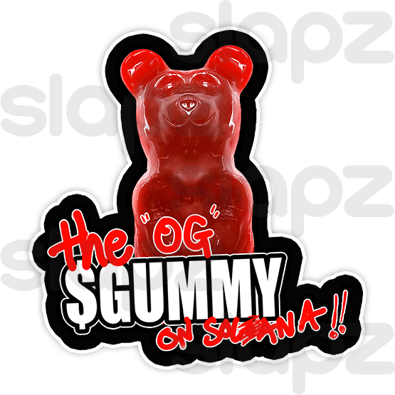 GUMMY STICKER #4 - LOGO TEXT (Diecut)