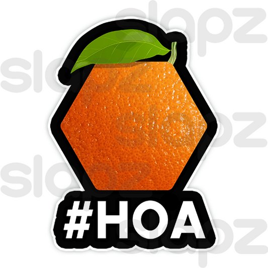 HOA STICKER #4 - LOGO TEXT (Diecut)