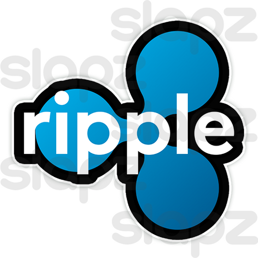 RIPPLE STICKER #4 - LOGO TEXT (Diecut)