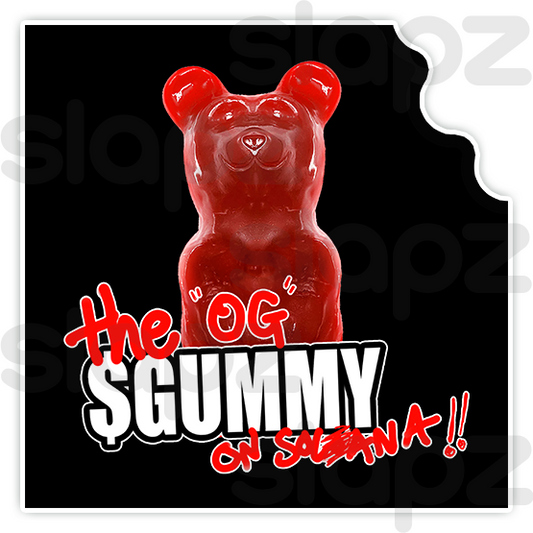 GUMMY STICKER #5 - LOGO TEXT (Square)