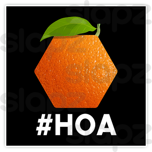 HOA STICKER #5 - LOGO TEXT (Square)