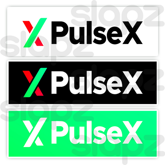 PULSEX STICKER #6 - LOGO TEXT (Rectangle)