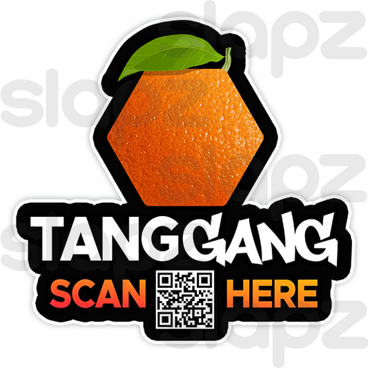 HOA STICKER #8 - LOGO TEXT QR CODE (Diecut)