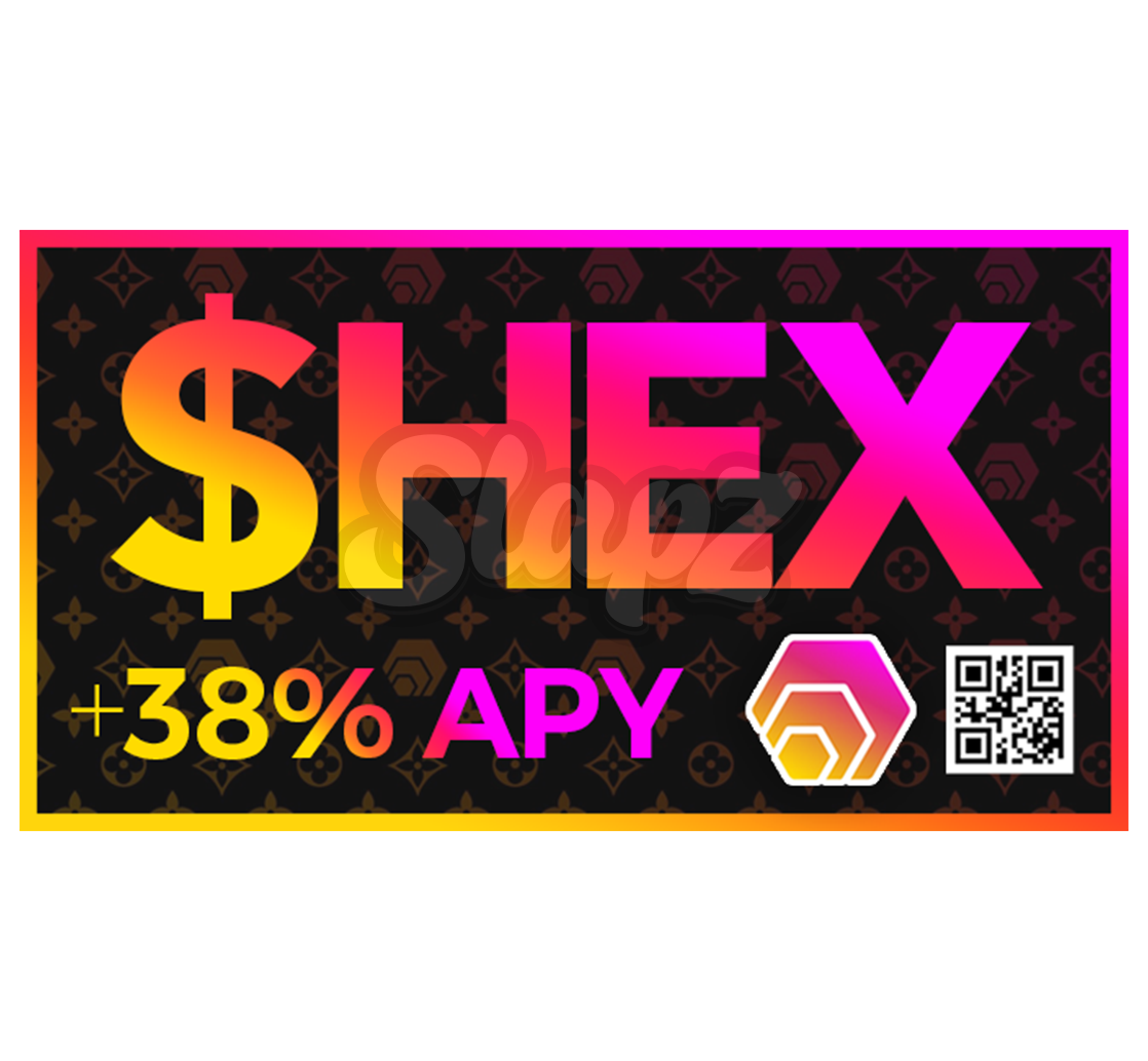 $HEX Sticker - 38% APY Scan Here