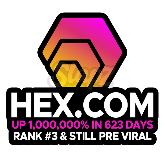 HEX - UP 1,000,000% in 623 Days (Black)