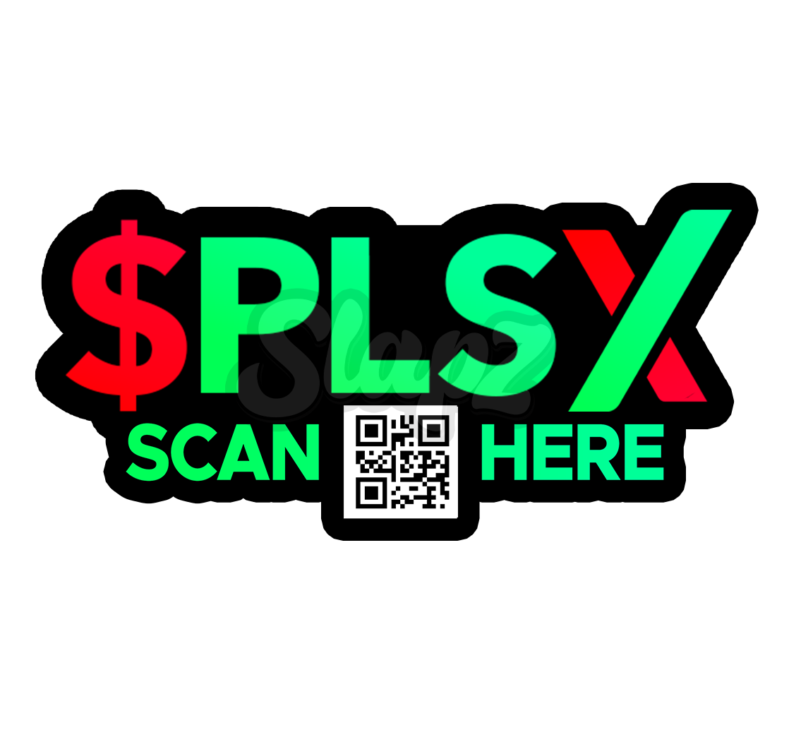 $PLSX Sticker with QR code