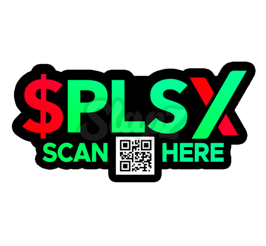 $PLSX Sticker with QR code