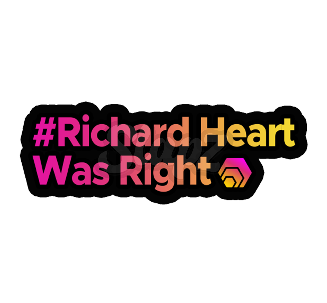 Richard Heart Was Right - HEX Sticker