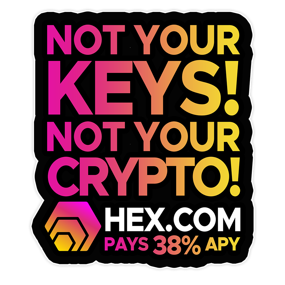 HEX - Not Your Keys, Not your Crypto (Black)